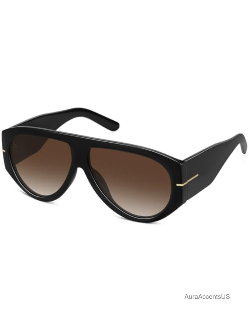 Oversized Aviator Sunglasses UV400 Shield Full Frame Women's